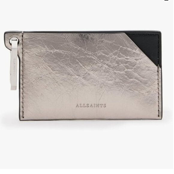 ALL SAINTS HEX REAL LEATHER CARDHOLDER - Picture 1 of 6